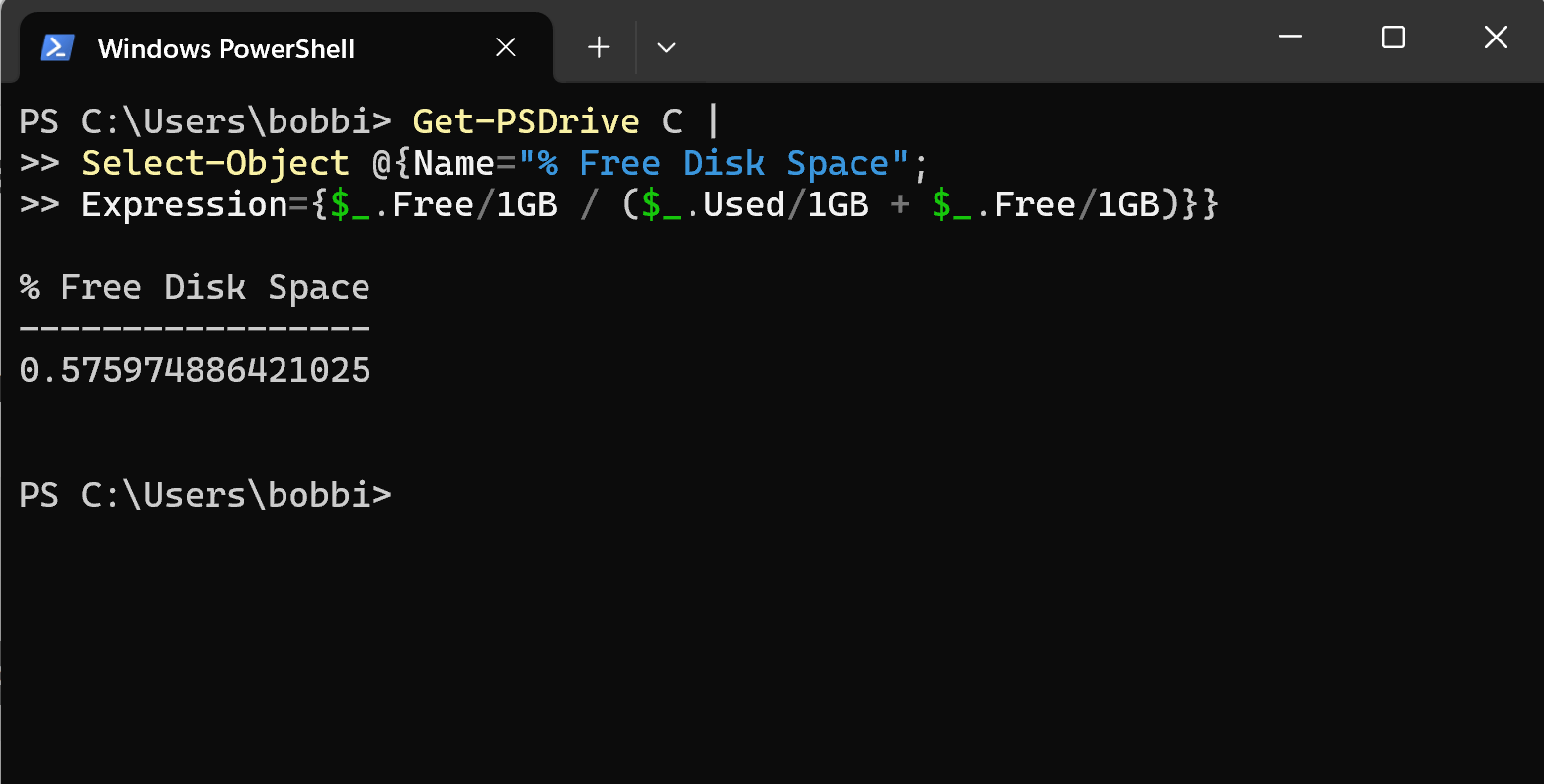 How to Get Free Disk Space in PowerShell (With Example) Collecting Wisdom