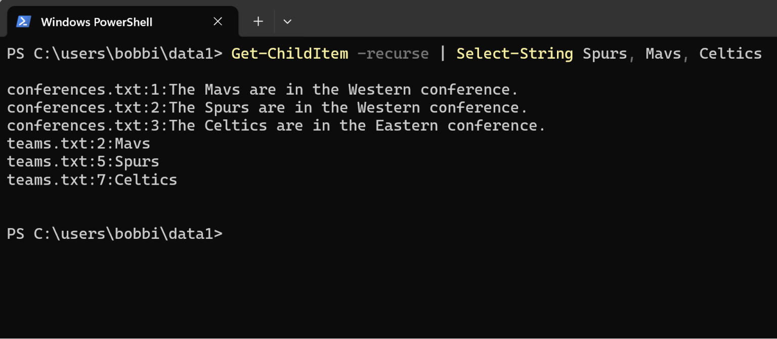 PowerShell Use SelectString to Search for Multiple Patterns