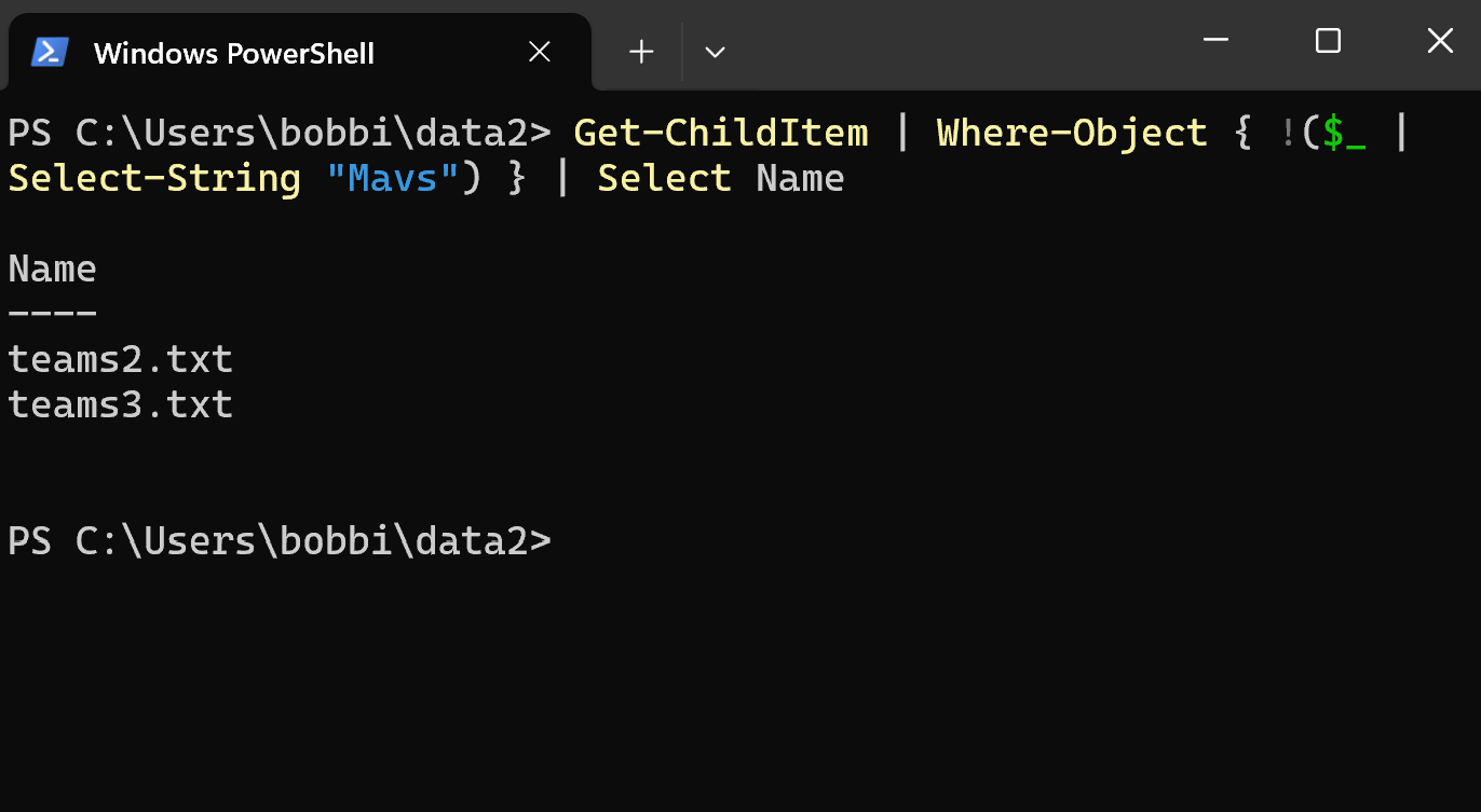 PowerShell How to Find Files that Do Not Contain Specific String
