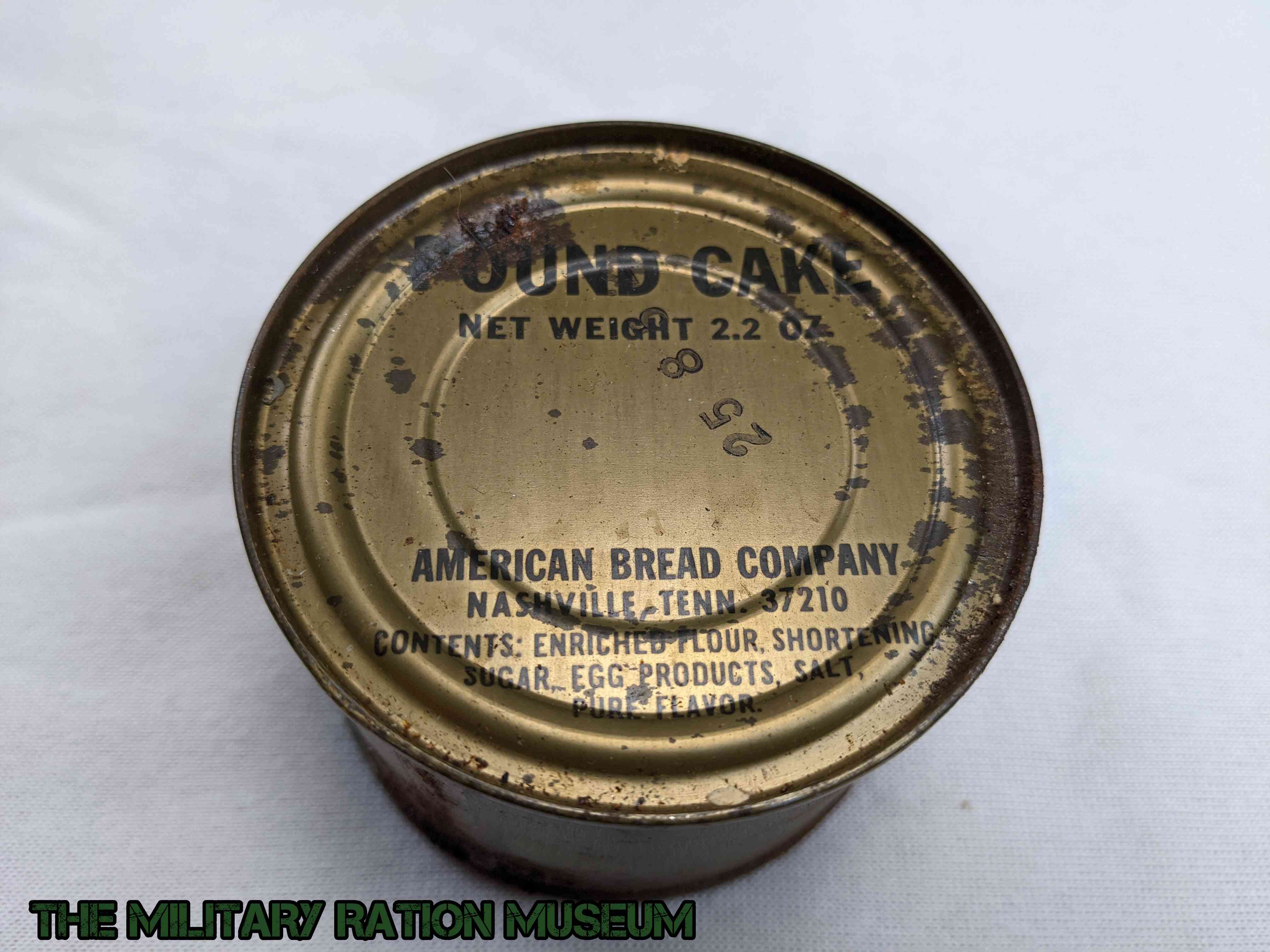 Can Pound Cake (American Bread Company) The Military Ration Museum