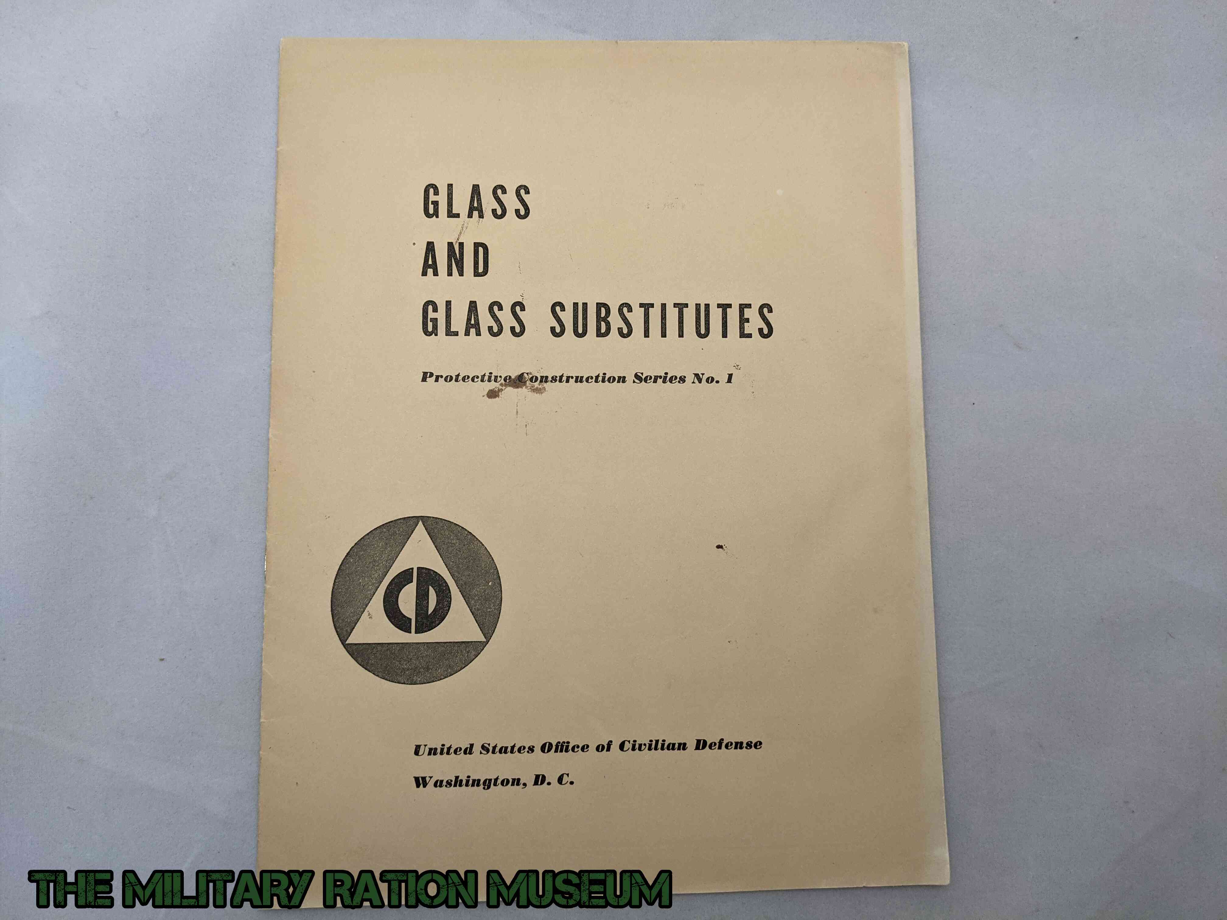 Glass and Glass Substitutes The Military Ration Museum Archives