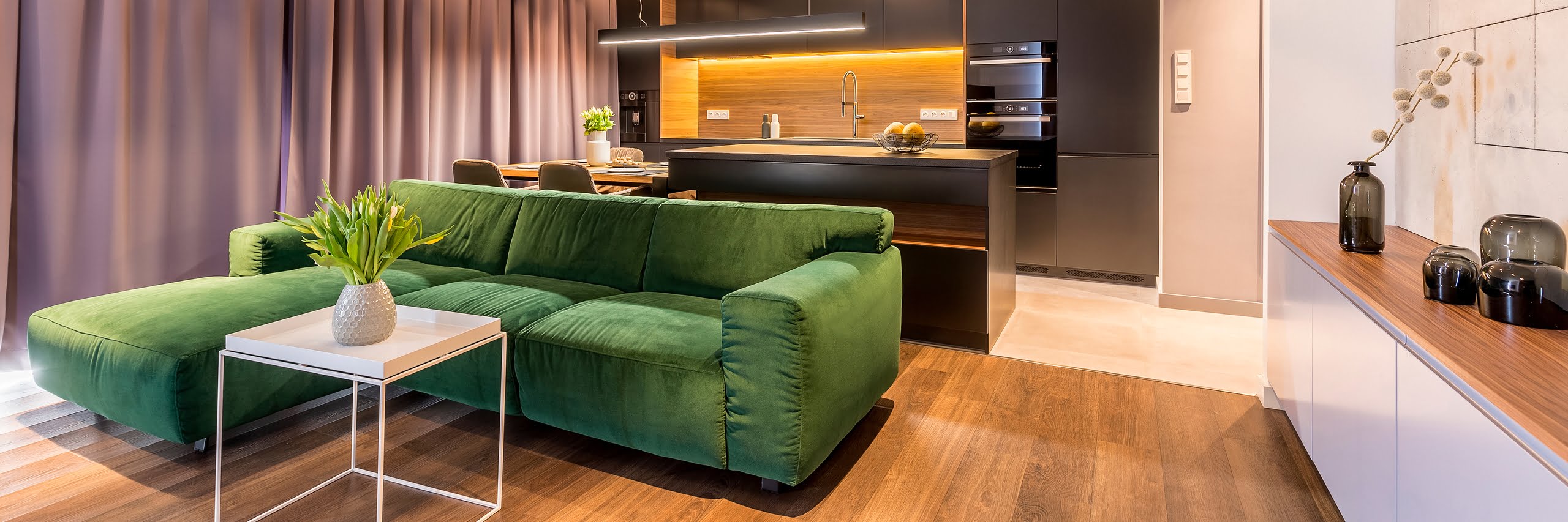 What Color Curtains Go with a Green Couch? (12 Examples with Images