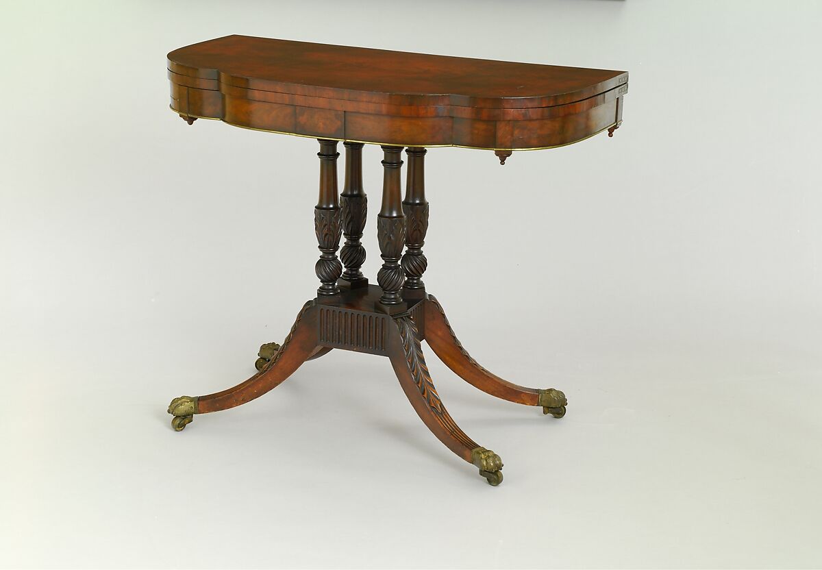 Attributed to Duncan Phyfe Card table American The Metropolitan