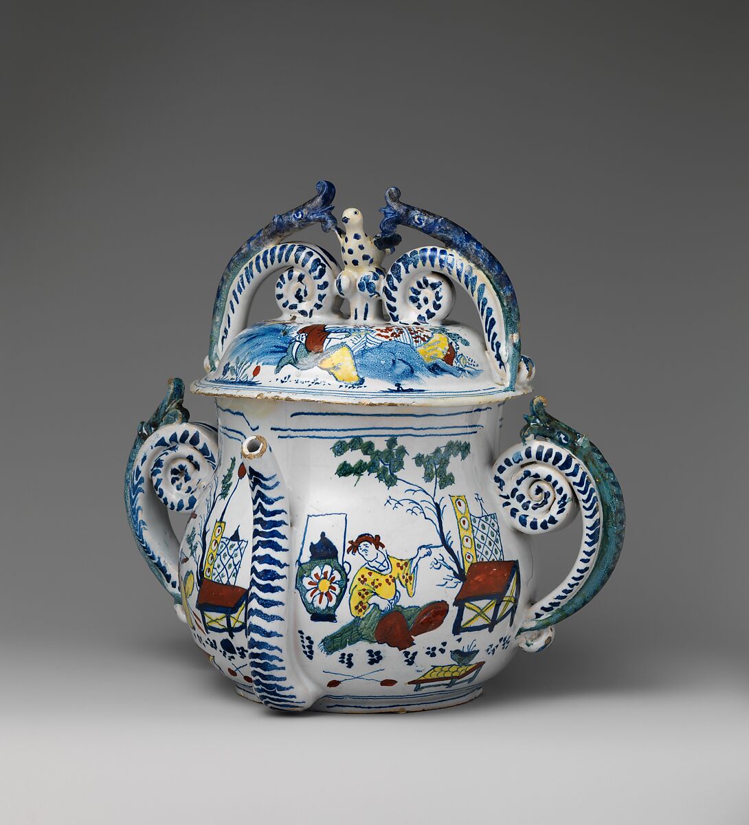 Posset pot with cover British, Bristol The Metropolitan Museum of Art