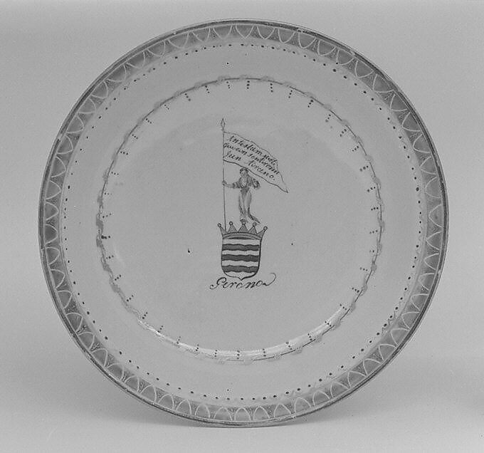 Saucer Chinese, for Spanish market The Metropolitan Museum of Art