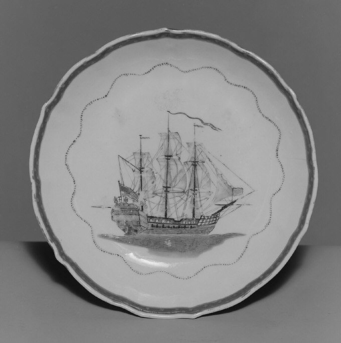 Saucer Chinese, for American market The Metropolitan Museum of Art