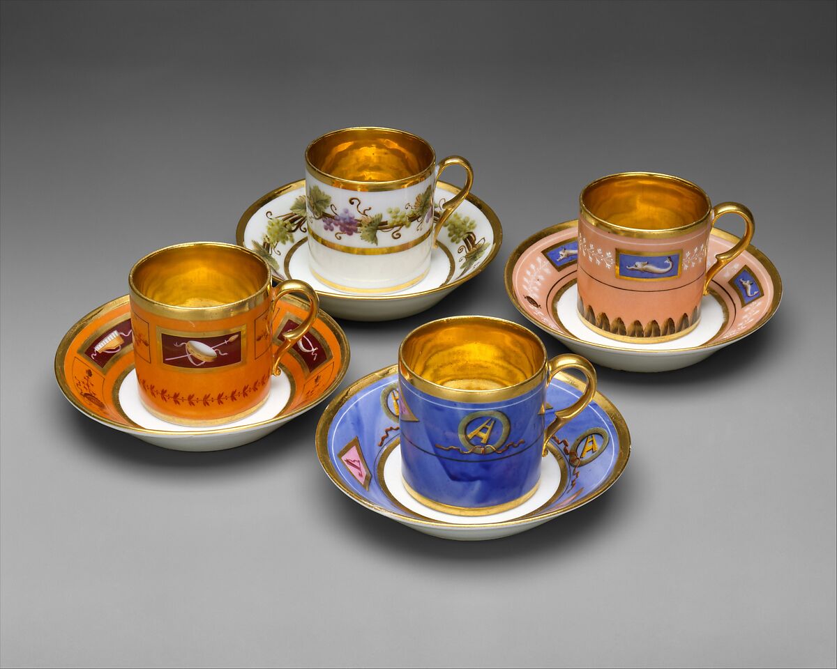 Cups and saucers (3) French, Paris The Metropolitan Museum of Art
