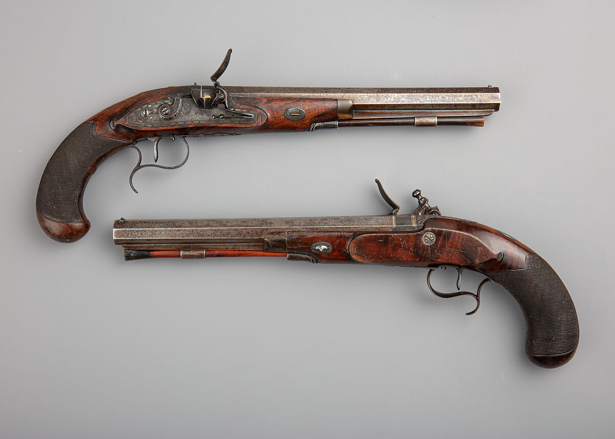 Simeon North Flintlock Duelling Pistol American, Middletown