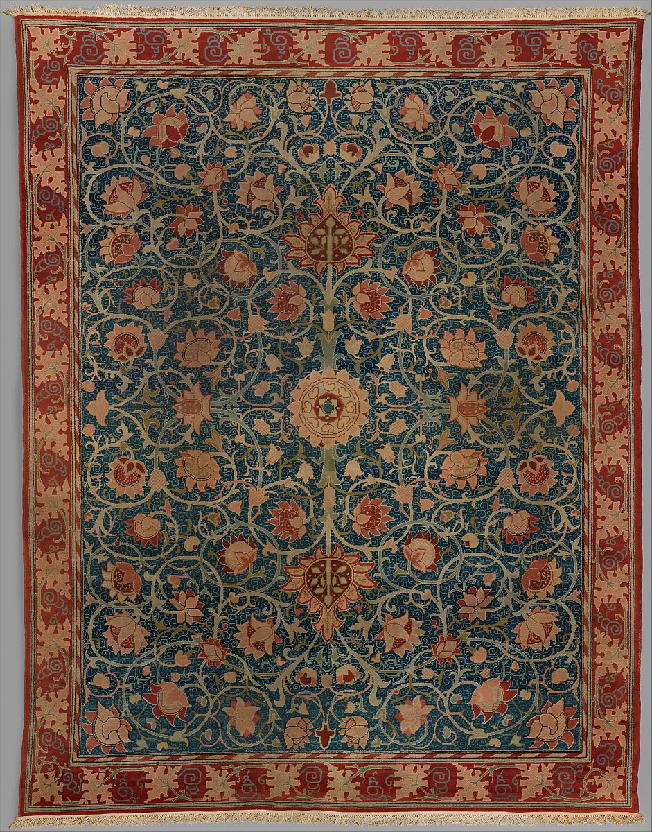 Designed by William Morris Holland Park carpet British, Merton