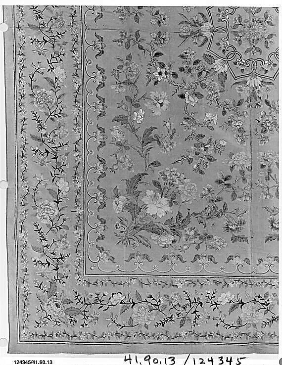 Bed cover Chinese, for French market The Metropolitan Museum of Art