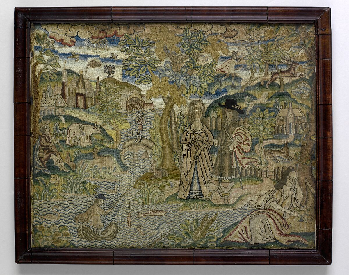 Embroidered picture British The Metropolitan Museum of Art