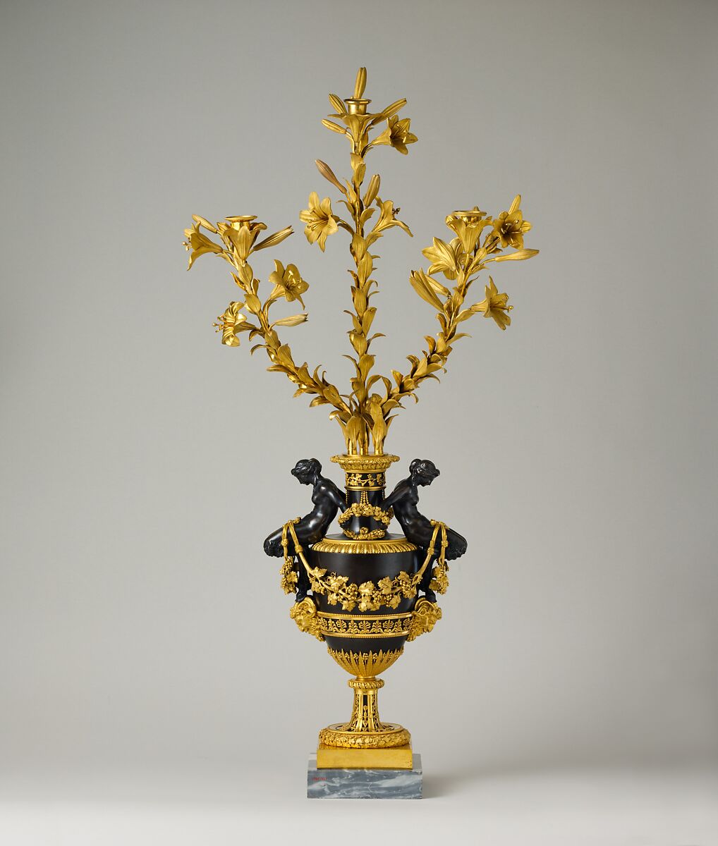 Threelight candelabrum (one of a pair) French The Metropolitan