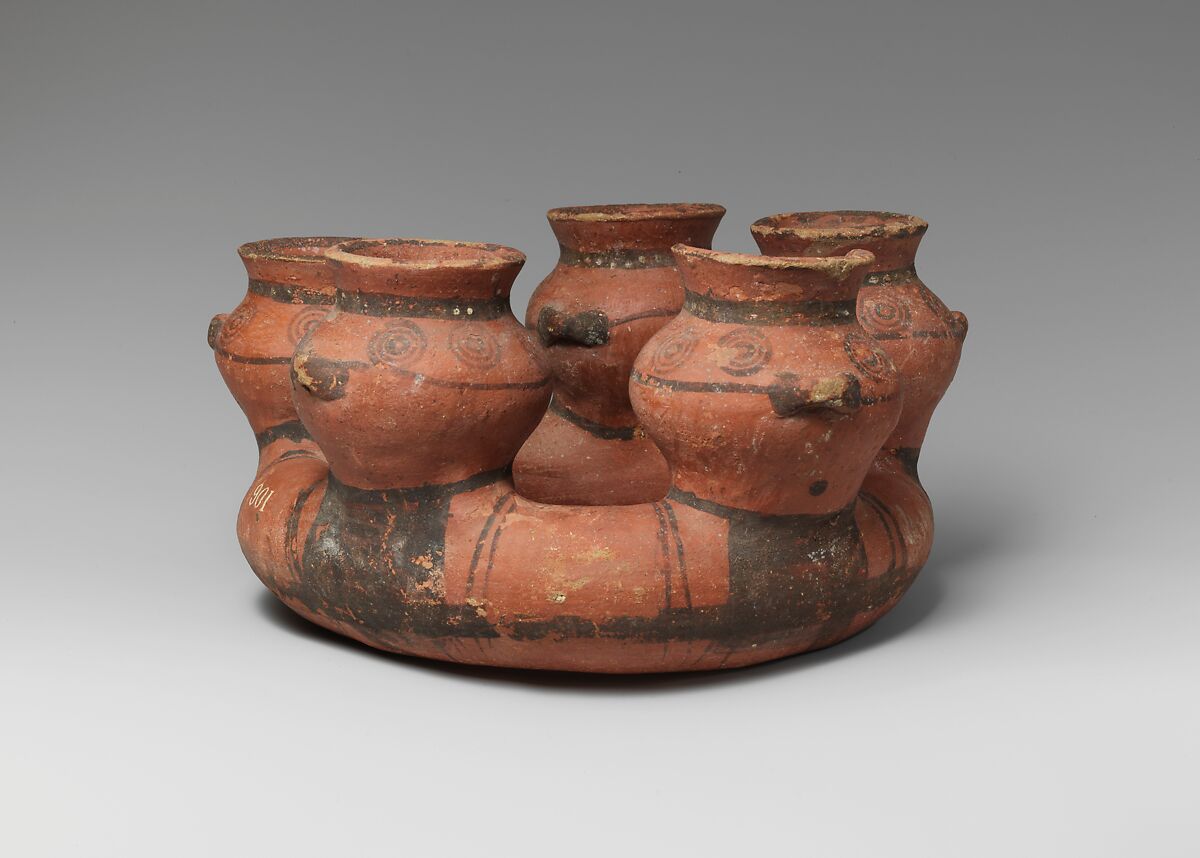 Terracotta kernos (vase for multiple offerings) Cypriot Cypro