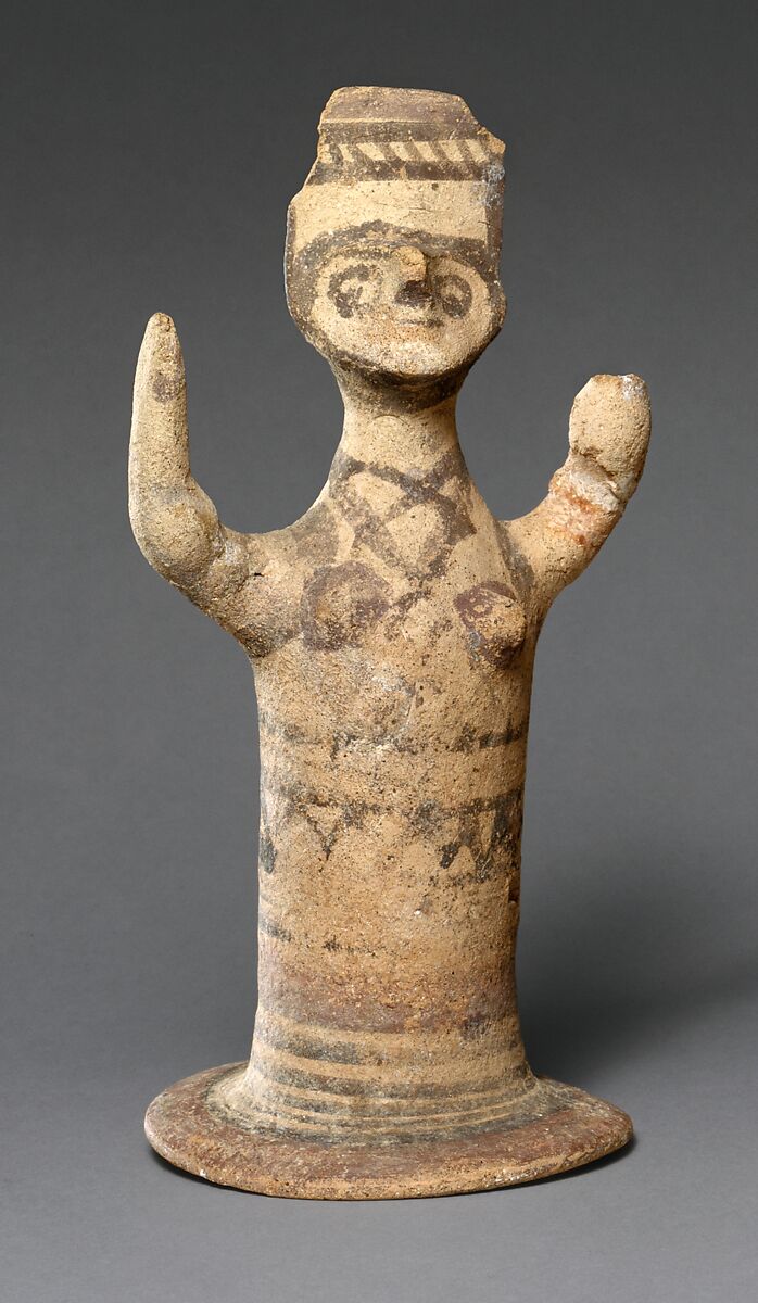 Terracotta female figure Cypriot CyproGeometric IIIII The