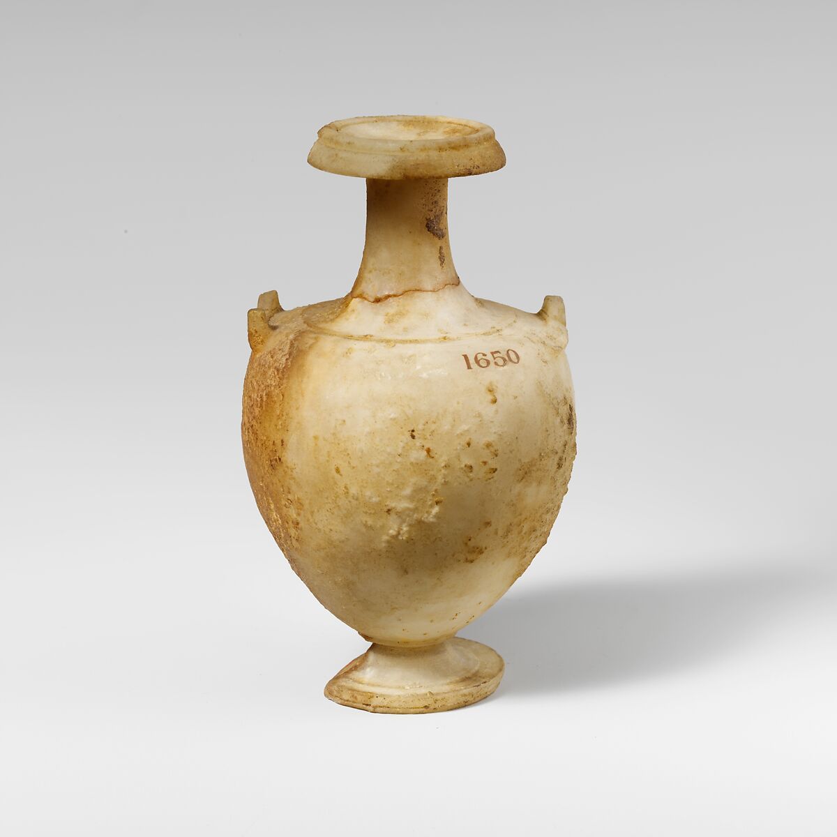 Miniature alabaster amphora Cypriot Hellenistic The Metropolitan