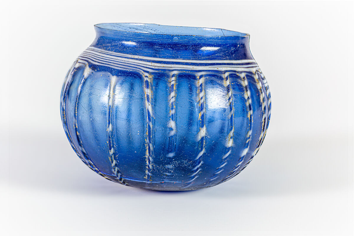 Glass ribbed bowl Roman Early Imperial The Metropolitan Museum of Art