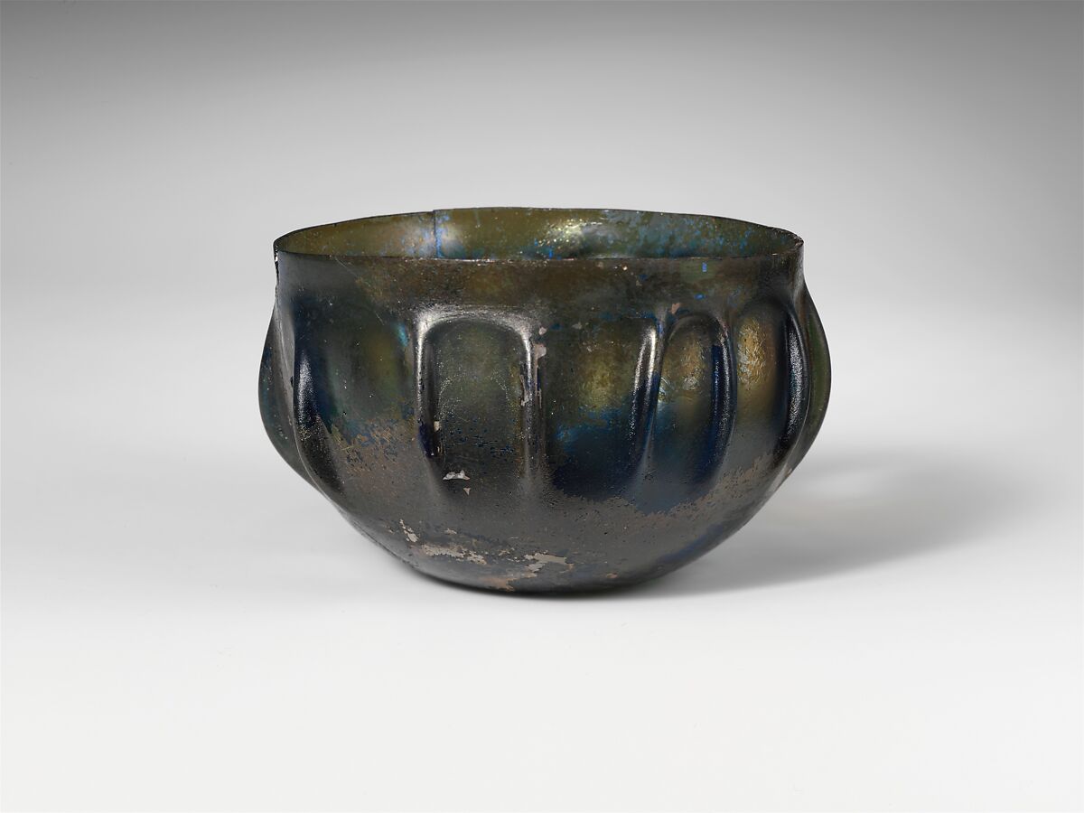 Glass ribbed bowl Roman Early Imperial The Metropolitan Museum of Art