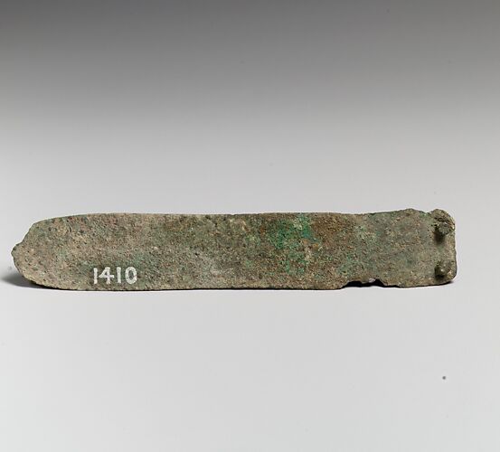 Bronze knife Minoan Middle or Late Bronze Age The Metropolitan