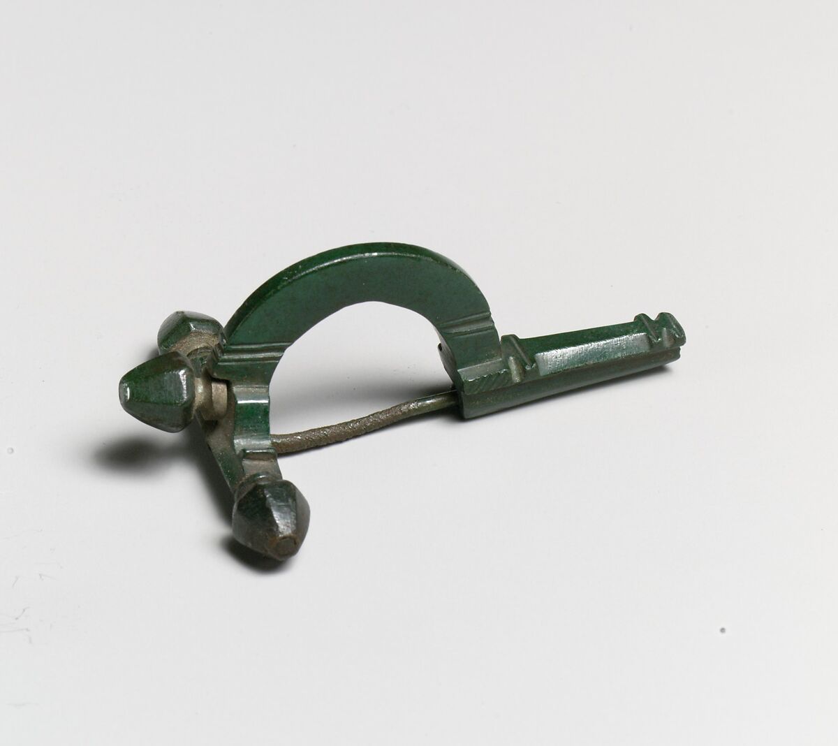 Bronze crossbow fibula (brooch) Roman Late Imperial The