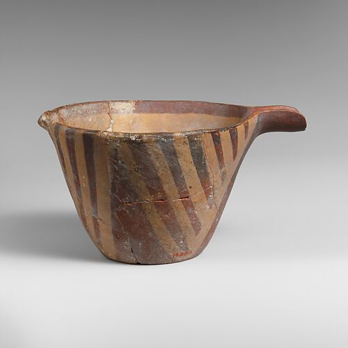 Terracotta rim, body and handle from a cup Minoan Early Minoan II