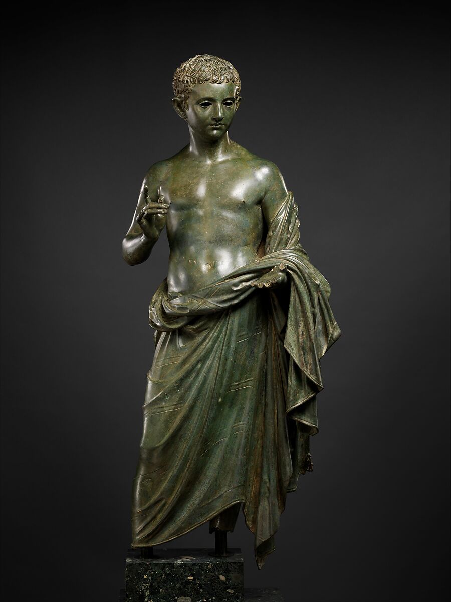 Bronze statue of an aristocratic boy Roman Augustan The Metropolitan Museum of Art
