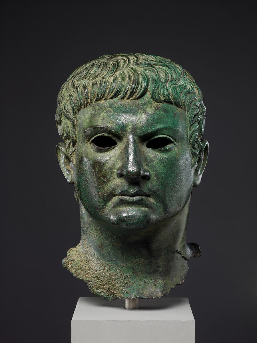 Bronze portrait of a man Roman Early Imperial, JulioClaudian The