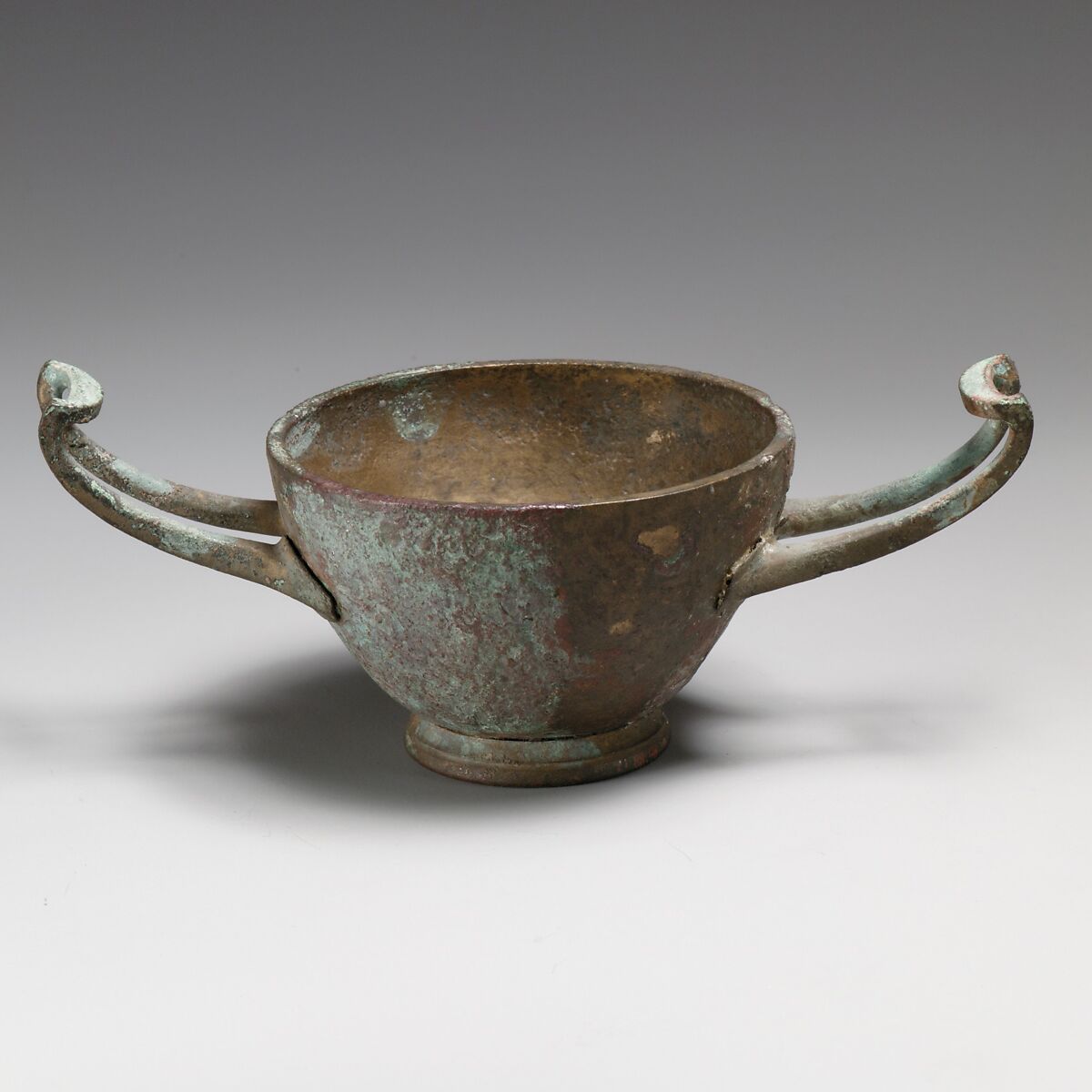 Bronze kylix (drinking cup) Greek Late Classical or Hellenistic