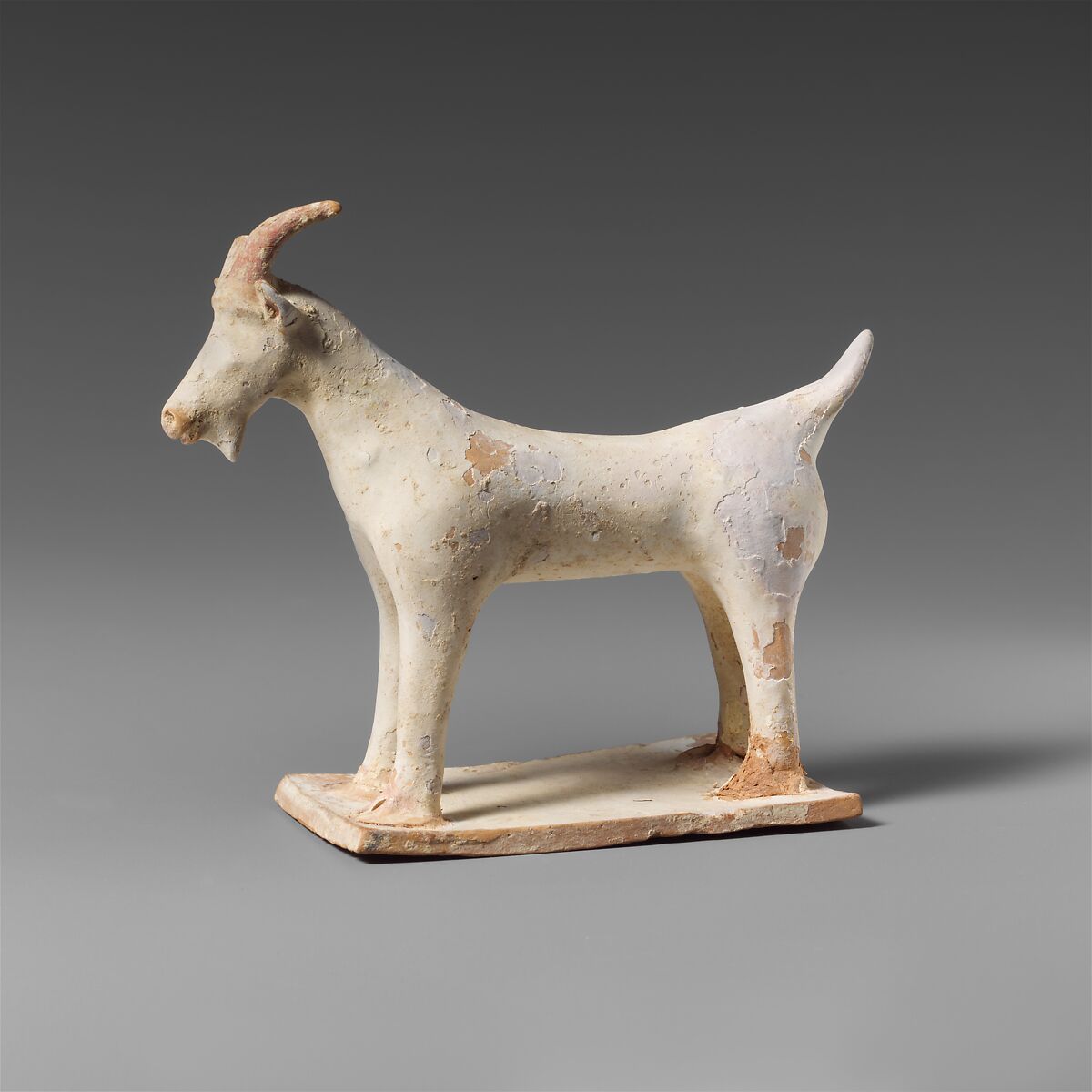Terracotta statuette of a goat Greek, Boeotian Archaic The