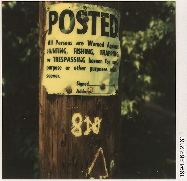 Walker Evans [Signs on Telephone Pole] The Metropolitan Museum of Art