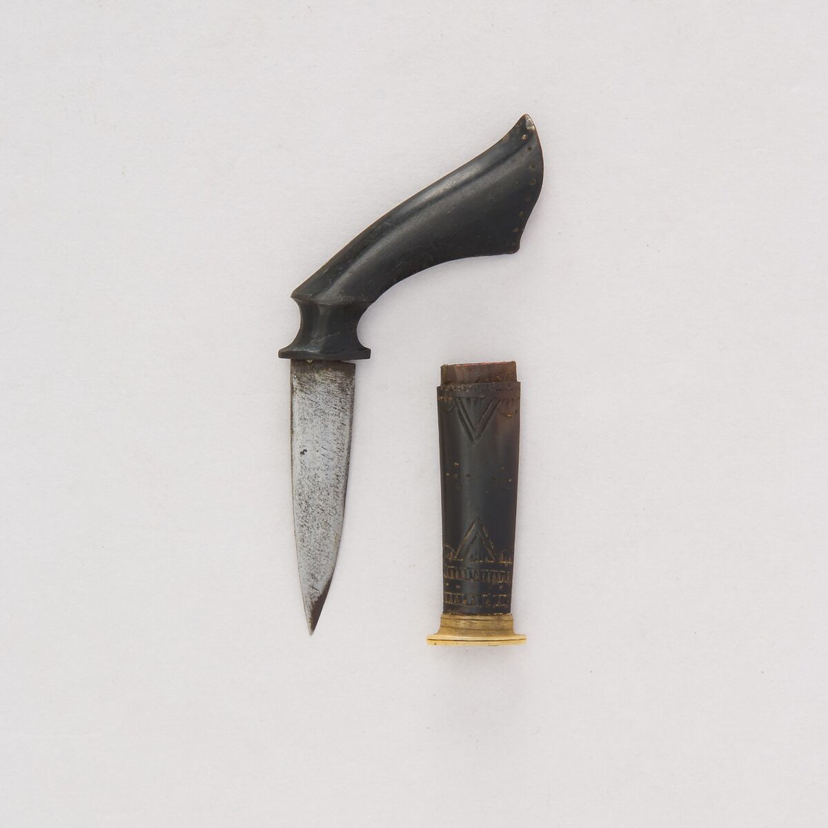 Knife with Sheath Indonesian, Sulawesi, possibly Phillipine The