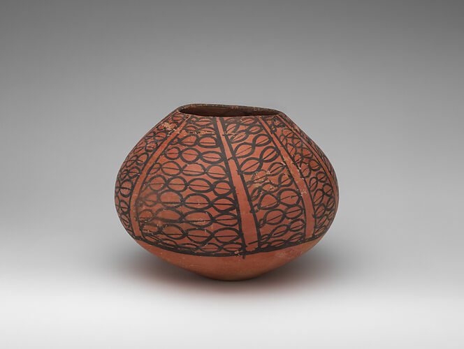 Storage jar decorated with mountain goats Chalcolithic The