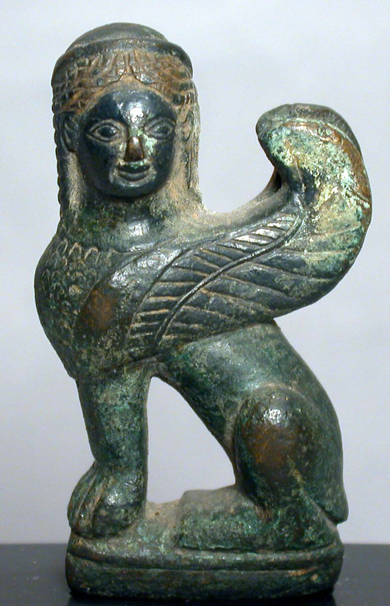 Bronze sphinx Greek Archaic The Metropolitan Museum of Art