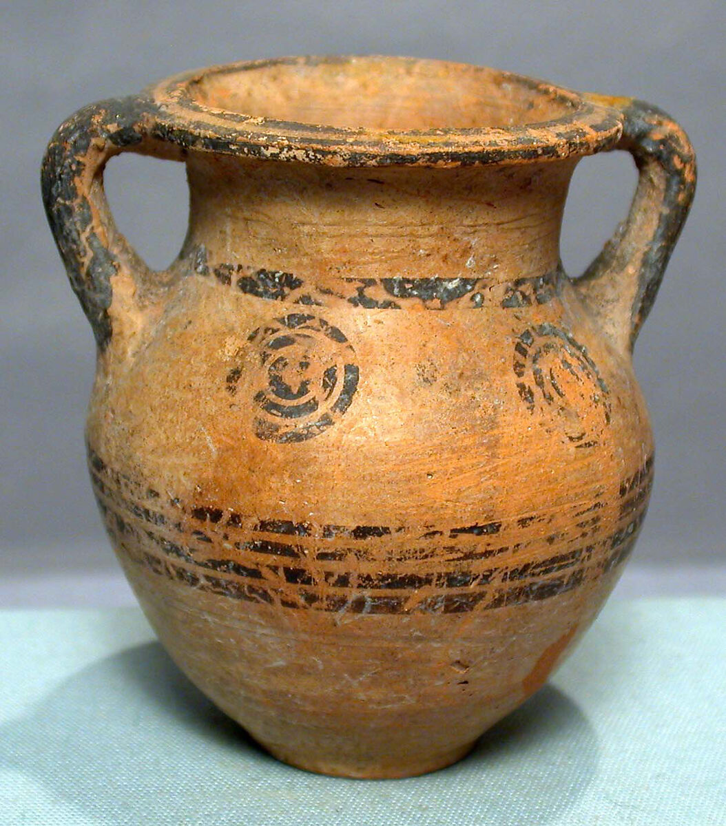 Terracotta miniature amphora Cypriot CyproGeometric The