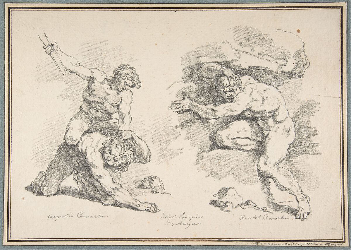 Jean Honoré Fragonard Hercules and Cacus, after Annibale Carracci
