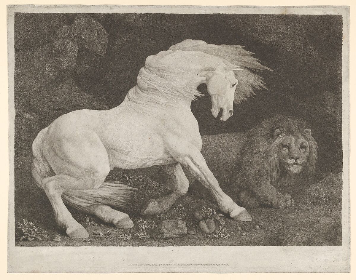 Stubbs A Horse Affrighted at a Lion The Metropolitan Museum