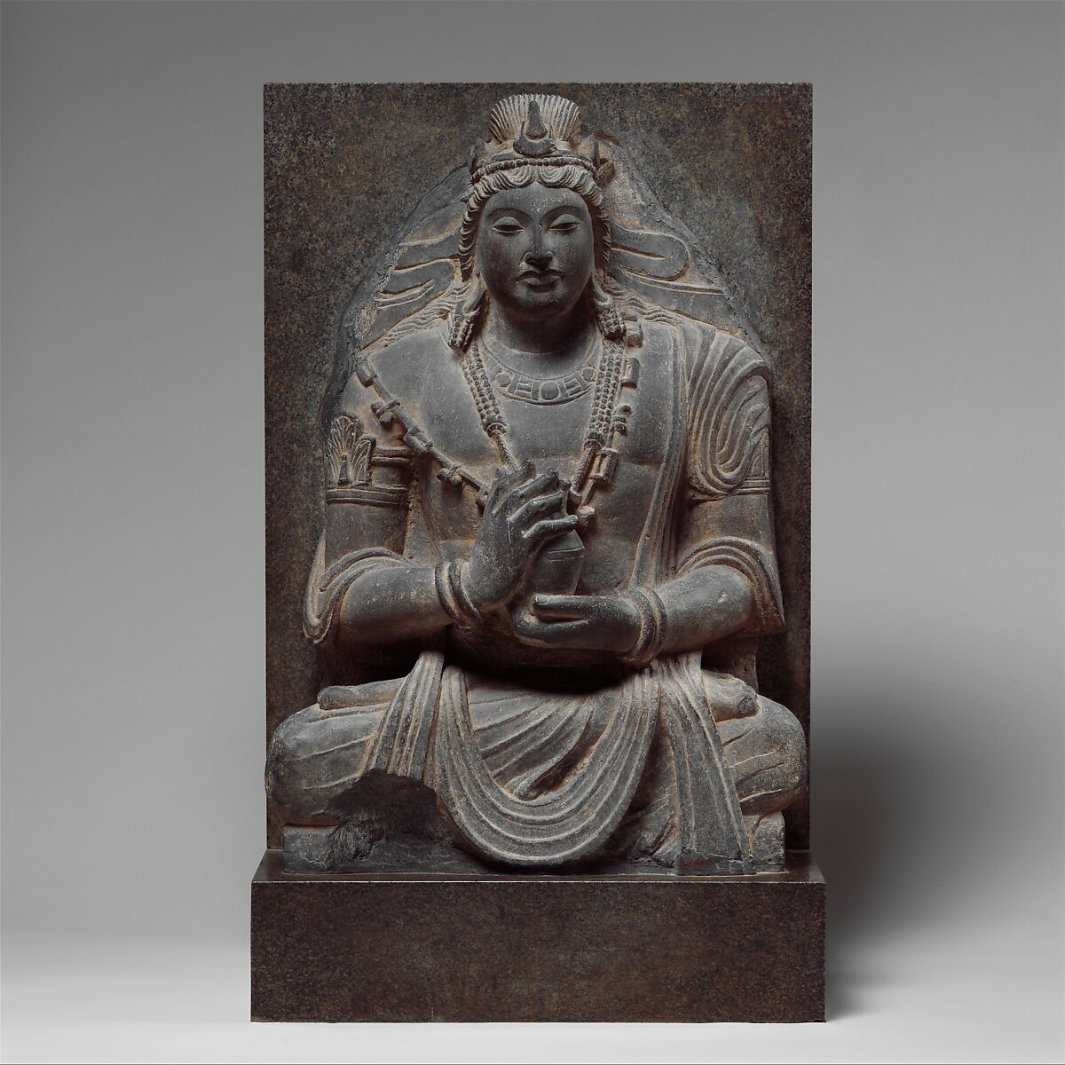 Seated Bodhisattva Maitreya (Buddha of the Future) Afghanistan (found