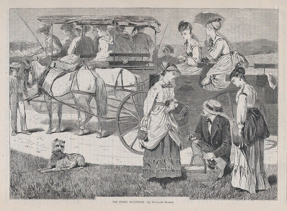 After Winslow Homer The Picnic Excursion (from "Appleton's Journal