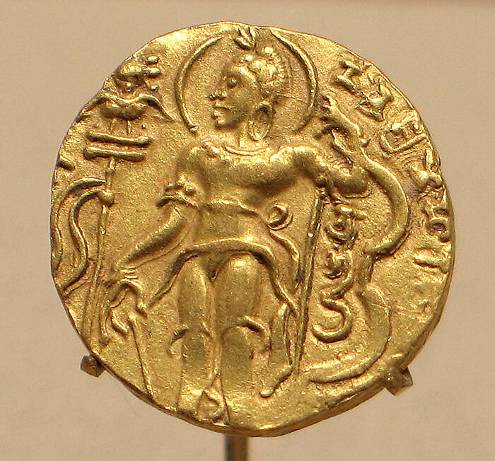 Gold Coin Showing King Chandragupta II as an Archer India Gupta