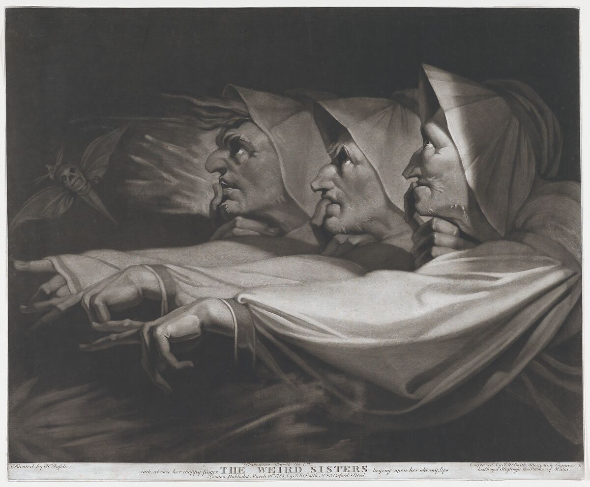 John Raphael Smith The Weird Sisters (Shakespeare, MacBeth, Act 1