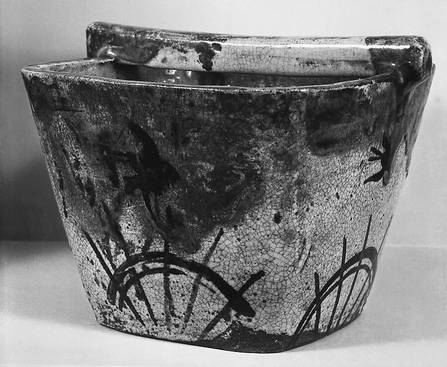 Water Jar in the Shape of a Well Bucket Japan Edo period (16151868