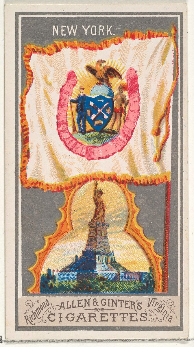 Issued by Allen & Ginter New York, from the City Flags series (N6