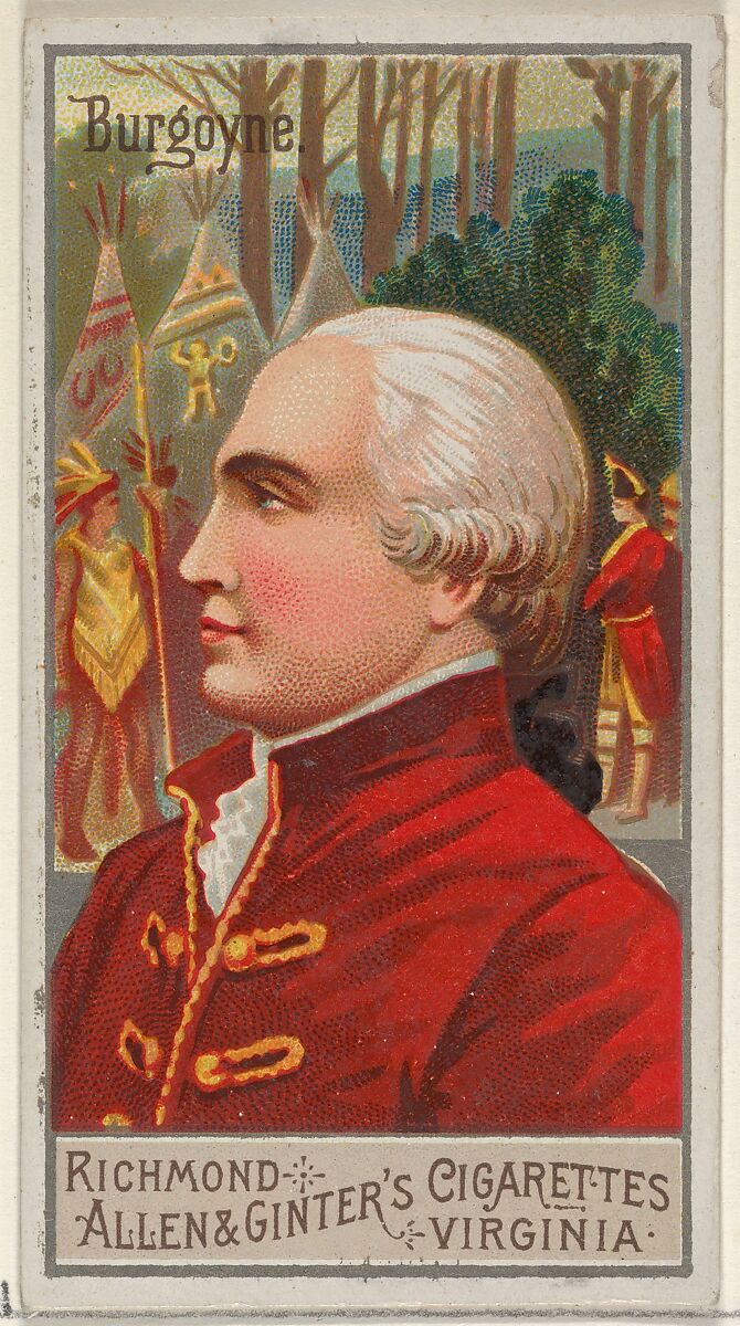 Allen & Ginter John Burgoyne, from the Great Generals series (N15