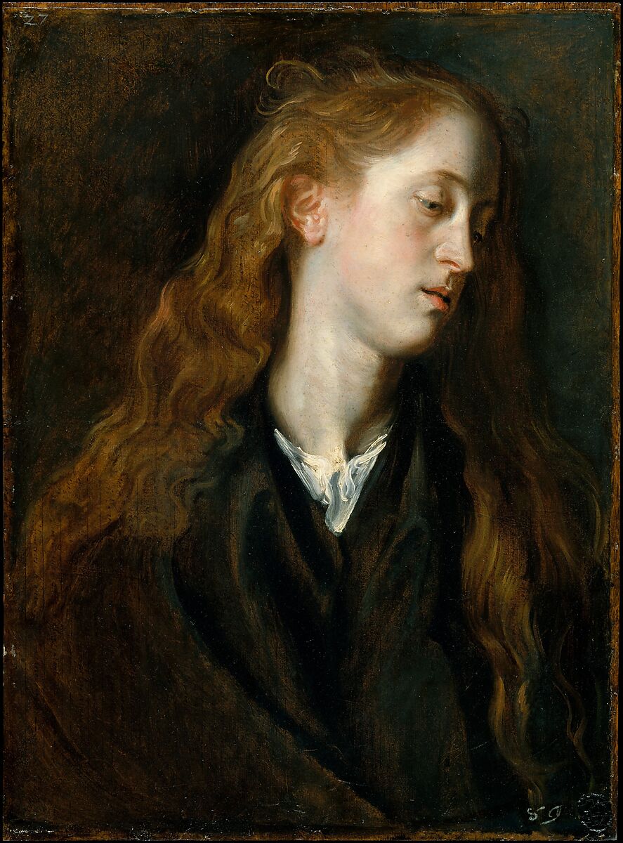 Anthony van Dyck Study Head of a Young Woman The Metropolitan