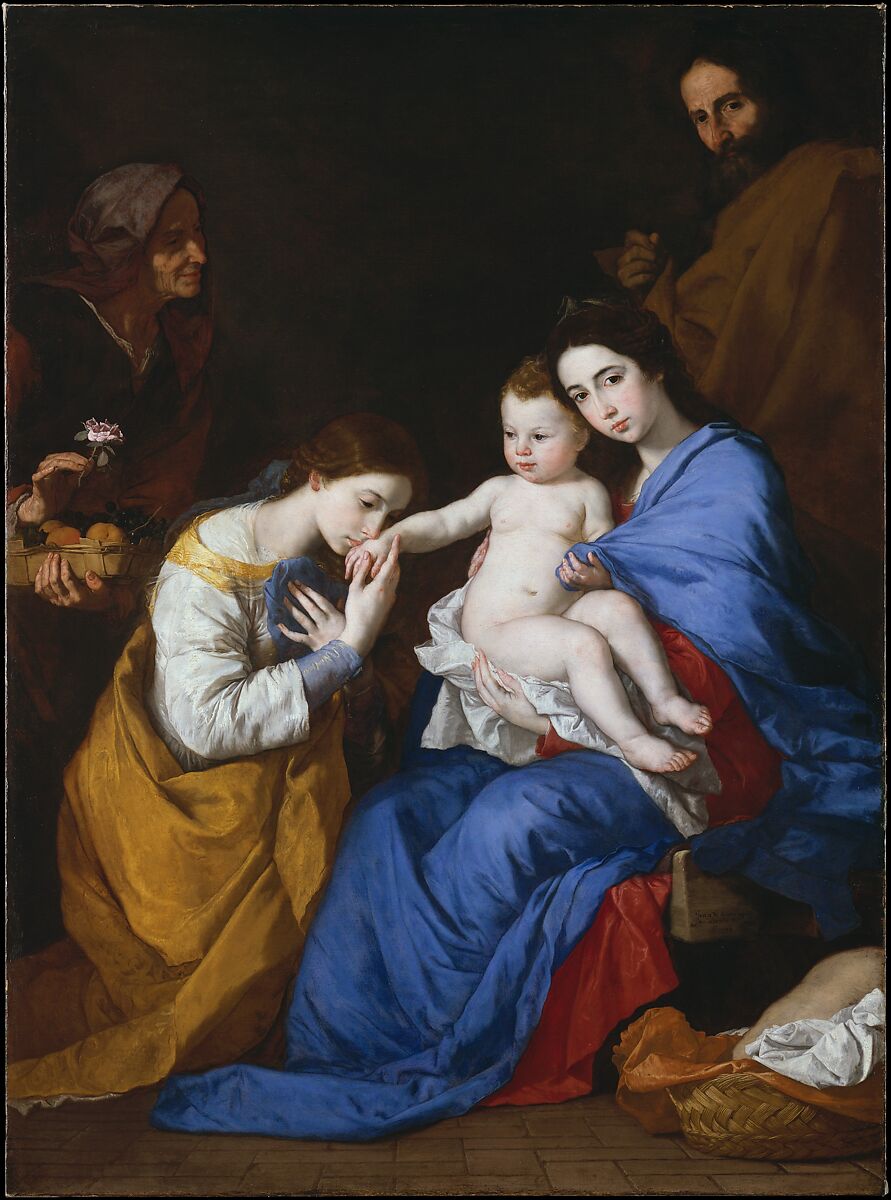 Jusepe de Ribera (called Lo Spagnoletto) The Holy Family with Saints