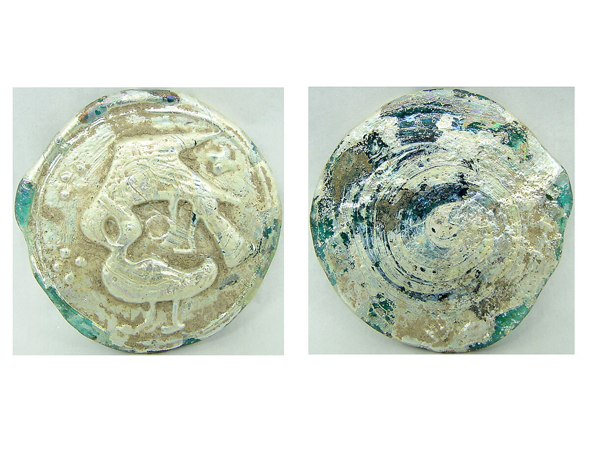 Glass Medallion with Molded Decoration The Metropolitan Museum of Art