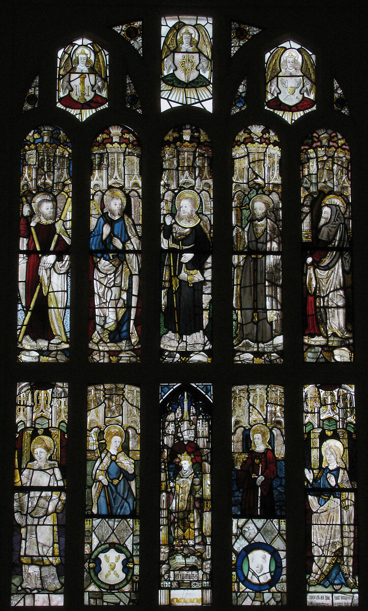 Composite Window of English Stained Glass British The Metropolitan