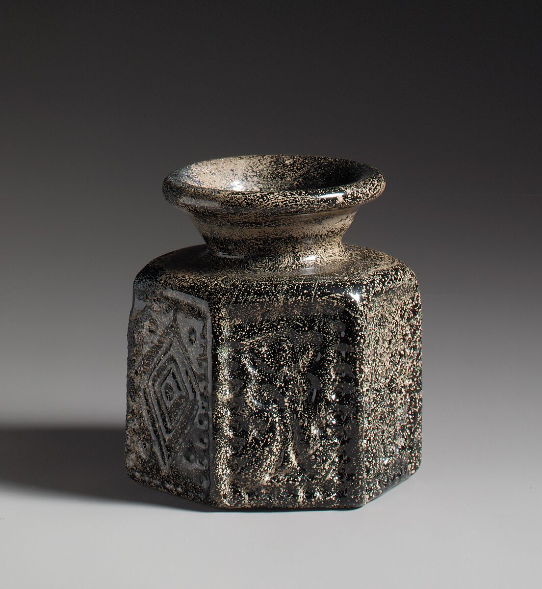 Hexagonal Pilgrim's Jar with Jewish Symbol Byzantine The Met