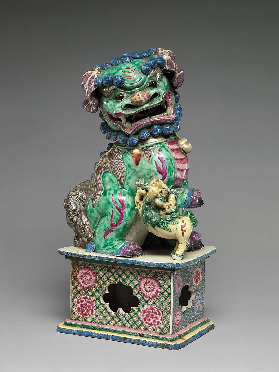 Figure of a Lion China Qing dynasty (16441911), Qianlong period