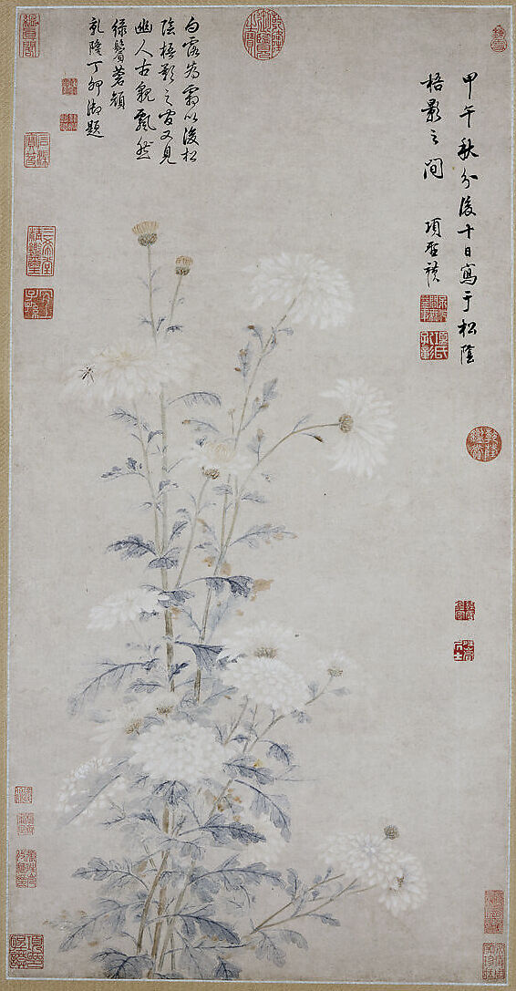 Xiang Shengmo White Chrysanthemums China Qing dynasty (16441911