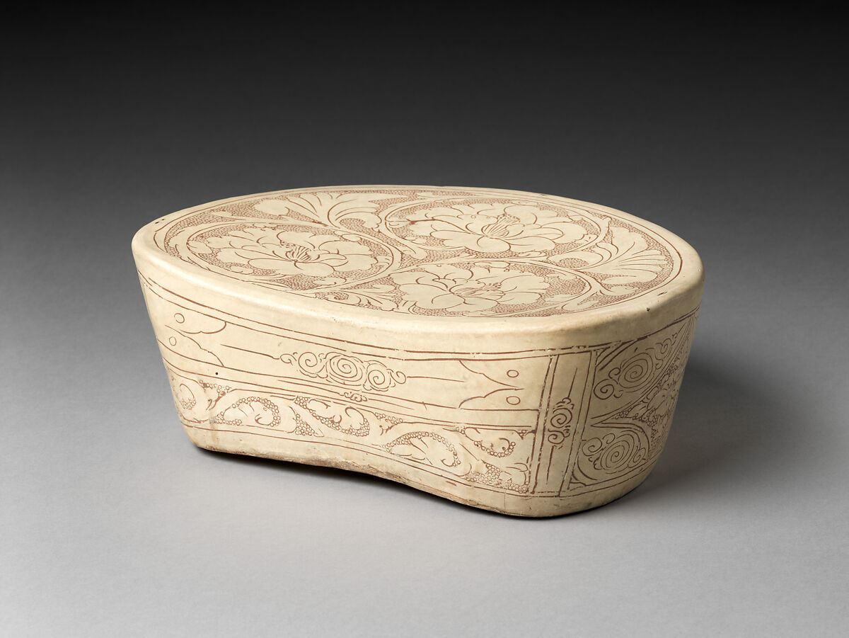 Pillow with Peonies China Jin dynasty (11151234) The